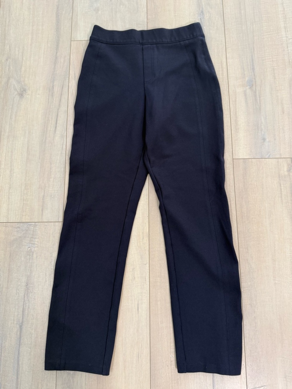 SPANX Navy Blue Ponte Slim Straight Ankle Pants
